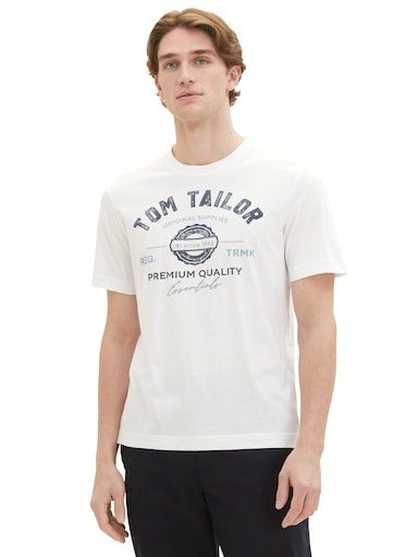 Tom Tailor - T-Shirt, für Herren, Weiss, Größe XXL
