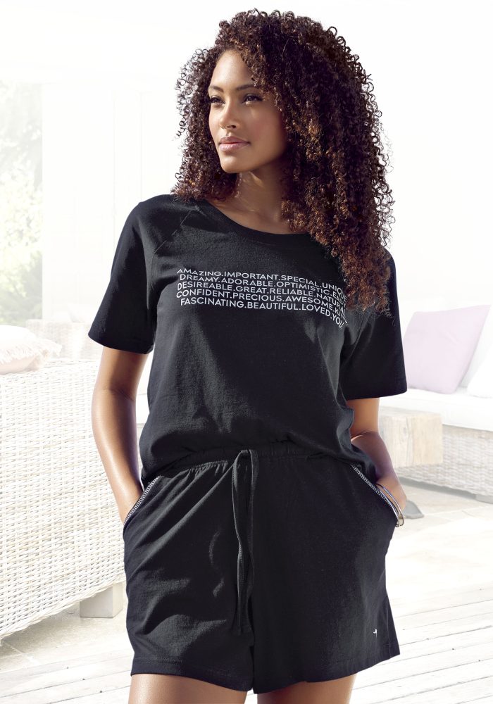 KangaROOS Shorty, mit Slogan-Frontdruck