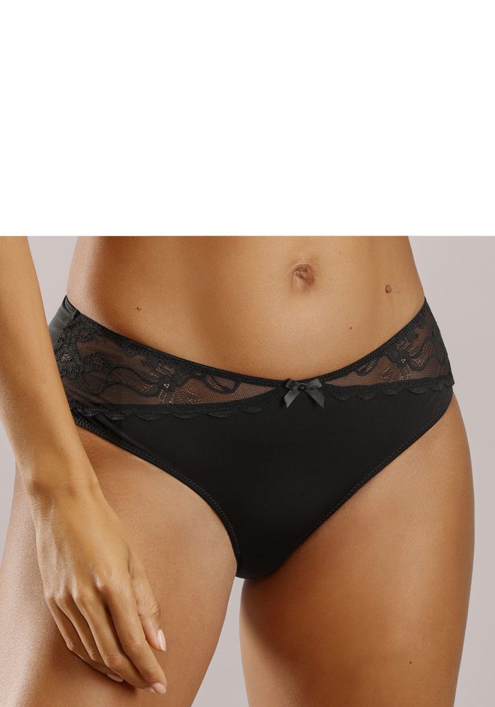 Lascana - Slip, für Damen, Black, Größe 44