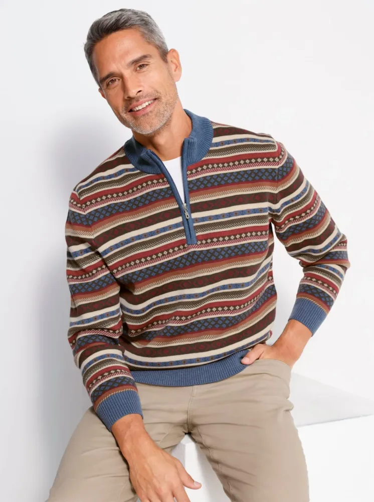 Classic Stehkragenpullover 