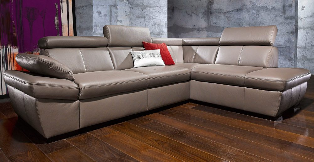 exxpo - sofa fashion Ecksofa, inklusive Kopfteil- und Armteilverstellung, wahlweise mit Bettfunktion und Bettkasten
