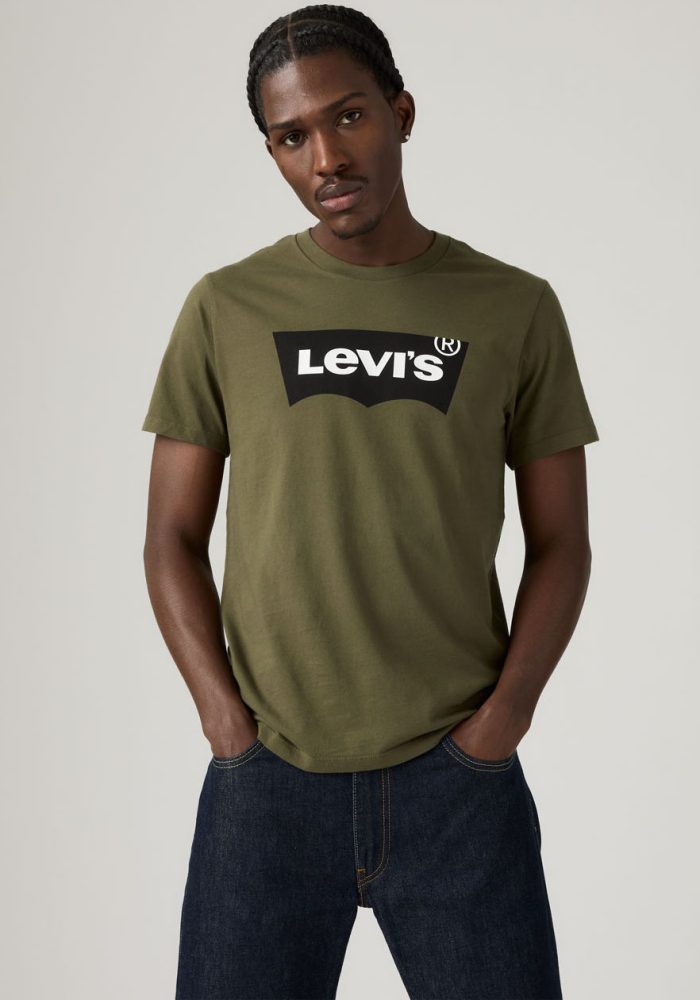 Levi's® - T-Shirt, Regular Fit, kurzarm, für Herren, Khaki, Größe XL