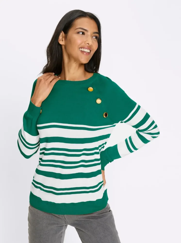 Classic Basics Streifenpullover 