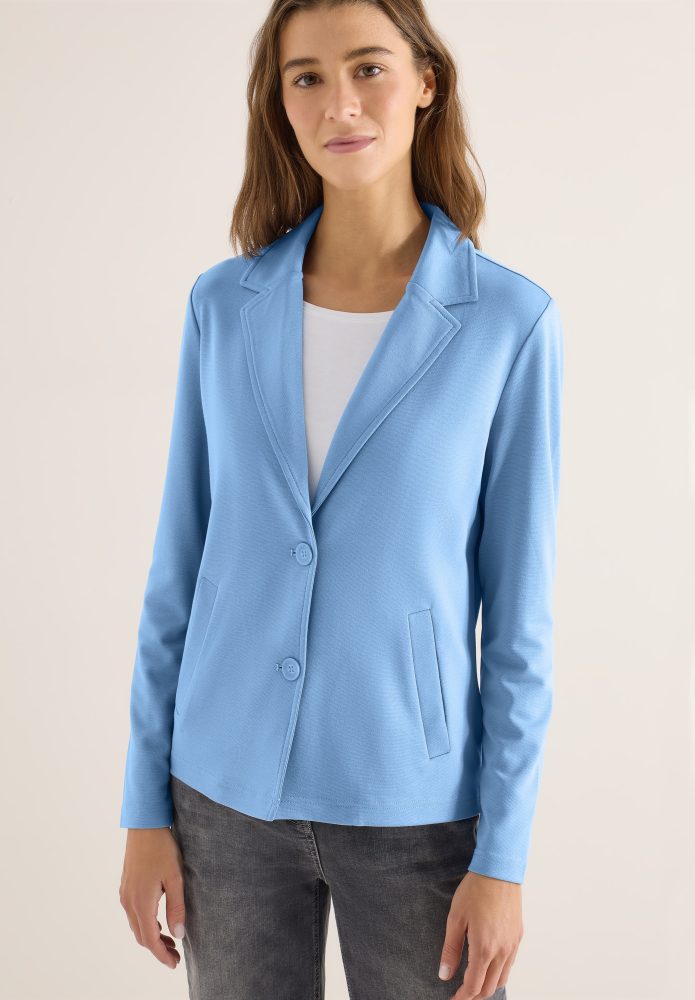 Cecil Sweatblazer mit Knopfverschluss und Viskose