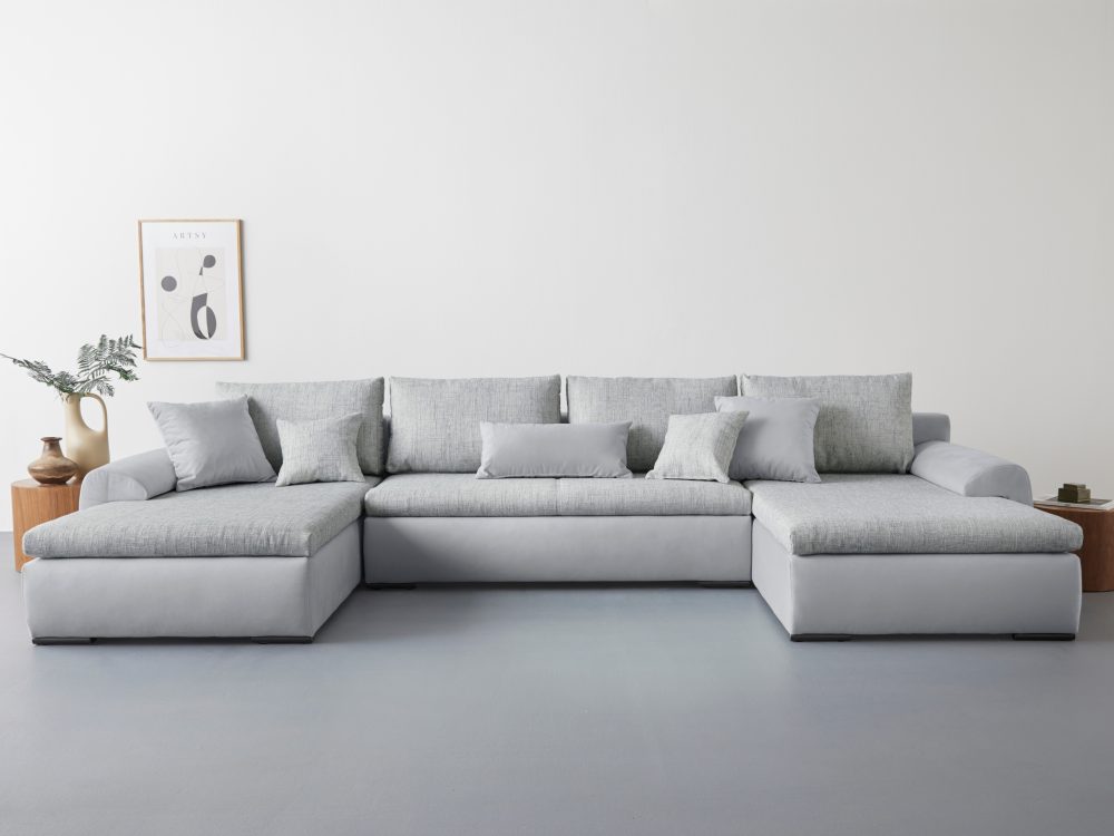 Home affaire Wohnlandschaft »Win«, wahlweise mit Bettfunktion und Bettkasten