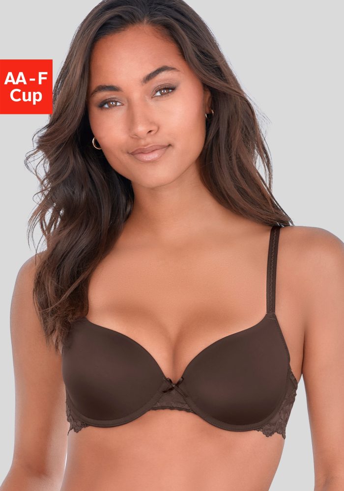 Lascana - Bh, für Damen, Schokolade, Größe 90B