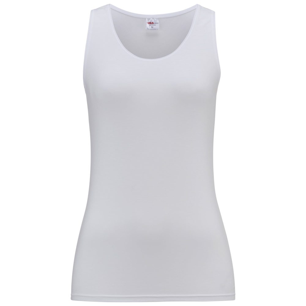 ISA bodywear - Träger Top, für Damen, Weiss, Größe M