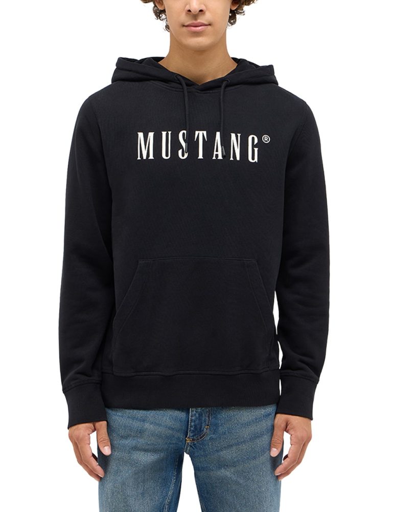 Mustang - Sweatshirt  Bequem sitzend-Style Bronson, für Herren, Schwarz, Größe L