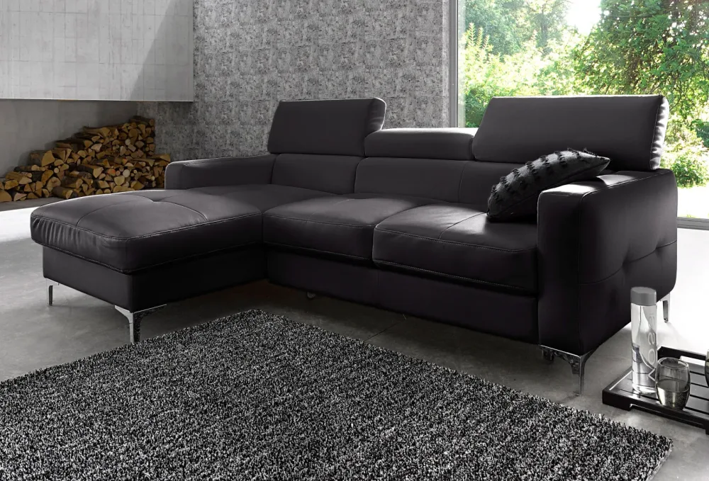 COTTA Ecksofa mit Kopfteilverstellung, wahlweise mit Bettfunktion