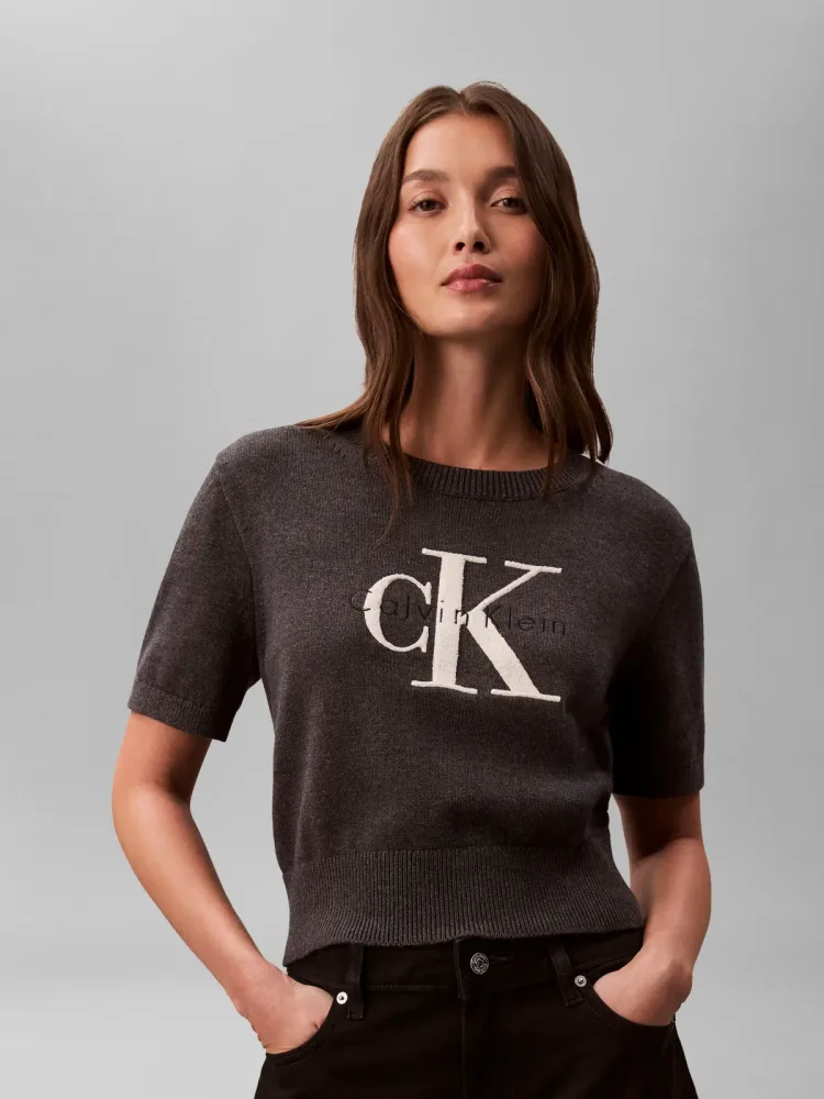Calvin Klein Jeans Kurzarmpullover Regular fit, mit Rundhalsausschnitt