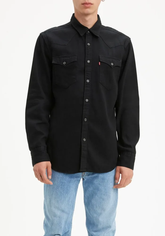 Levi's® - Hemd, Slim Fit, langarm, für Herren, Schwarz, Größe M