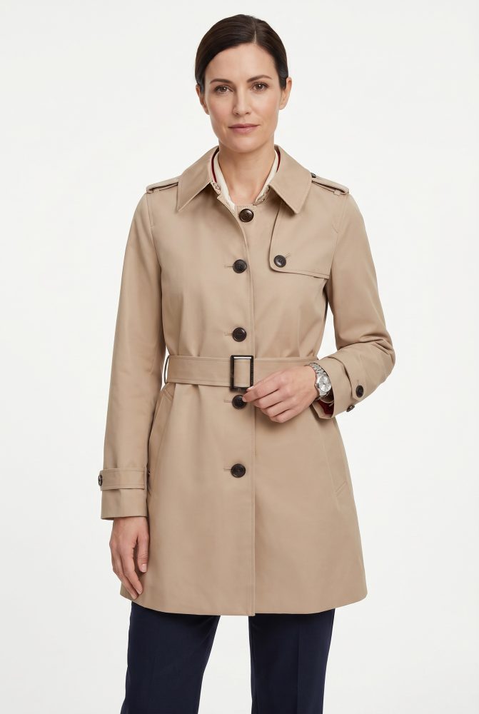 Tommy Hilfiger - Trenchcoat, für Damen, Taupe, Größe S