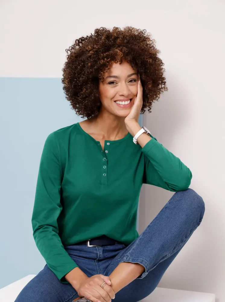 Classic Basics Langarmshirt 