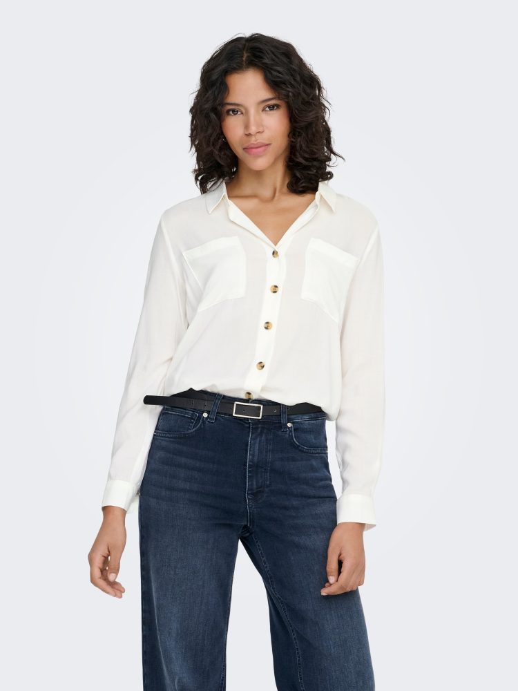 Only - Bluse, für Damen, Schneeweiss, Größe M