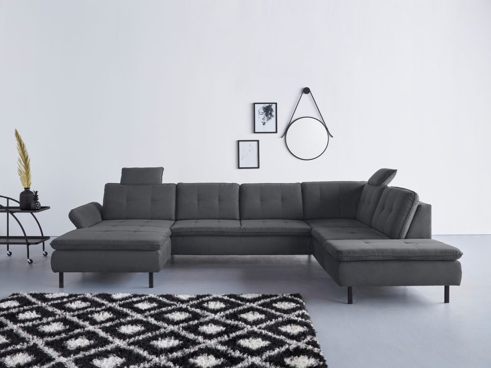INOSIGN Wohnlandschaft »Birkholm«, incl. Armlehnverstellung, auch in Easy Clean Bezug - mit Wasser zu reinigen