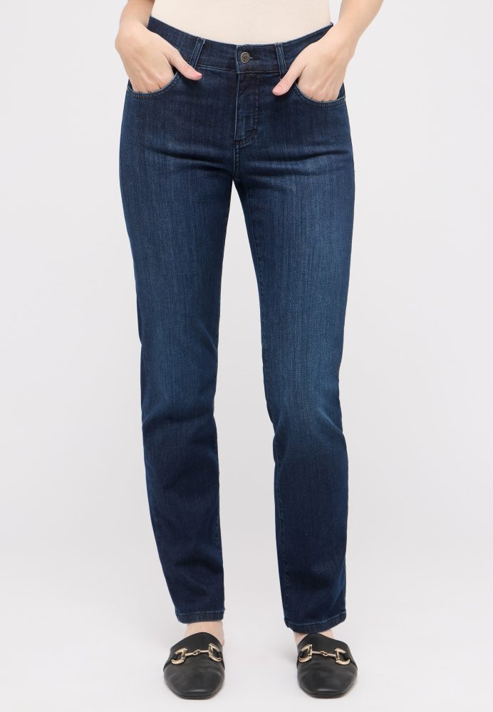 Angels - Jeans, Straight Leg Fit, für Damen, Blau Denim Dunkel, Größe W38/L30