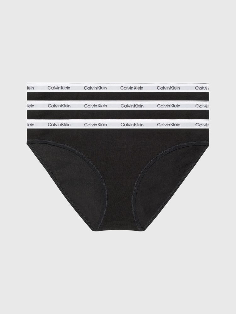 Calvin Klein - Multipack Slip, für Damen, Black, Größe XL
