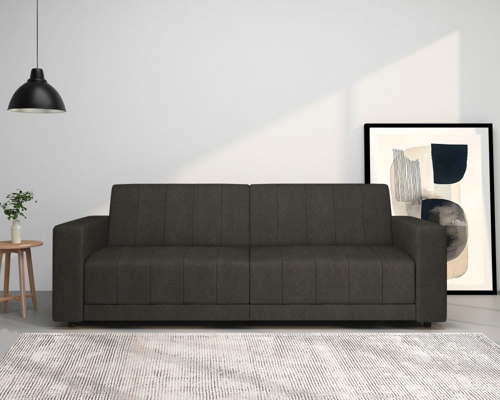 Dorel Home 3-Sitzer »Allie II Schlafsofa 225 cm«, Bett-Funktion (108/190cm), Rückenlehne 2-teilig, mit Steppung