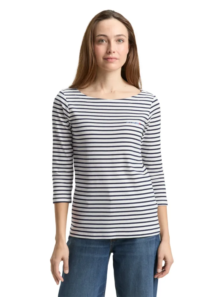 TOM TAILOR 3/4-Arm-Shirt im Streifen-Design