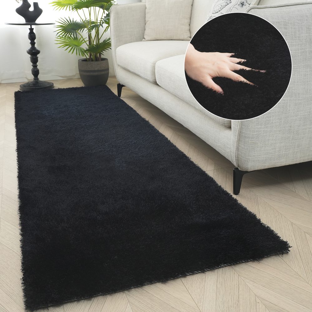 Bruno Banani Hochflor-Läufer »Dana«, rechteckig, 30 mm Höhe, besonders weich durch Microfaser