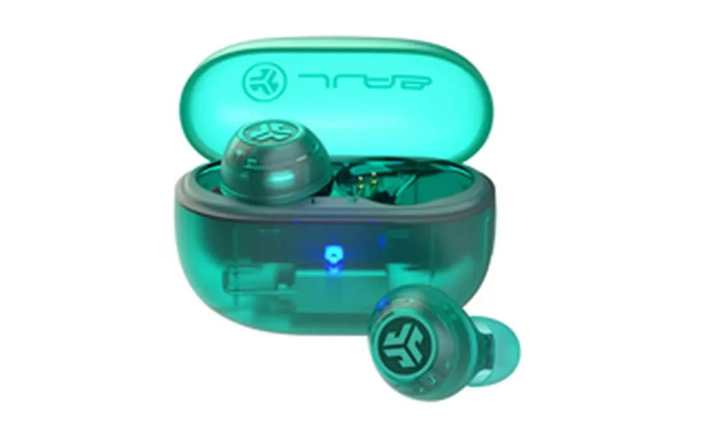 JLAB Go Pop ANC Earbuds IEUEBGOANCRTRATEL124 True Wirel.Transparent Teal