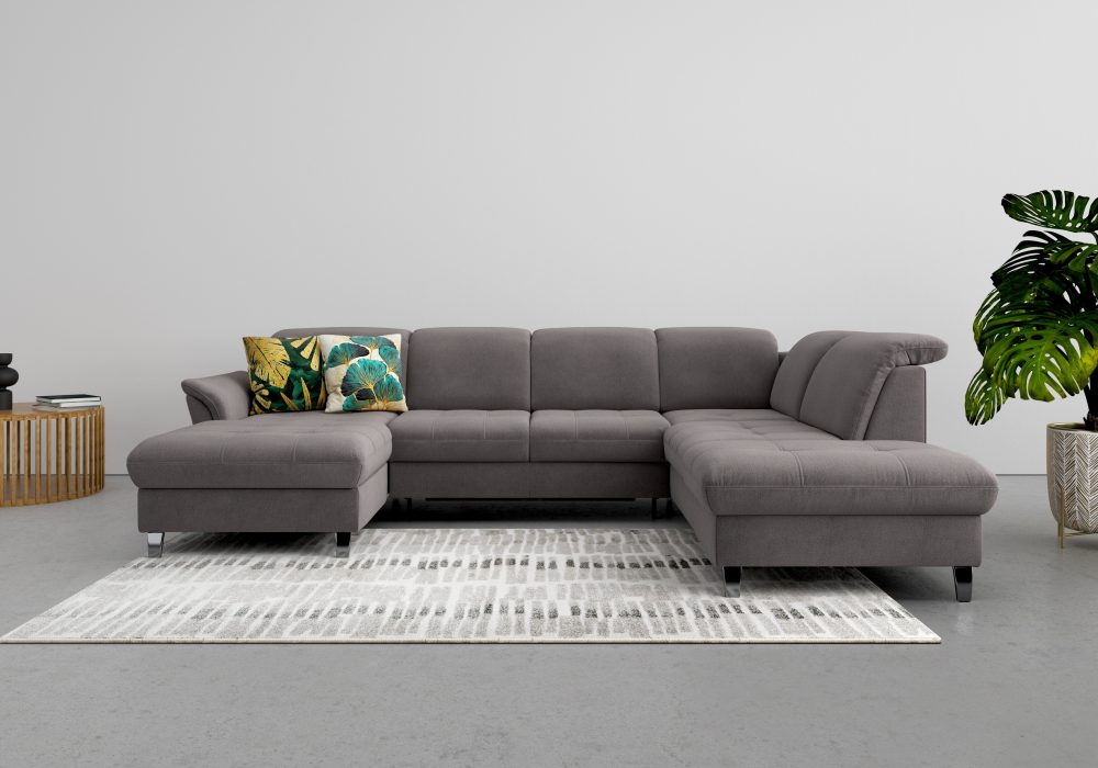 sit&more Wohnlandschaft, wahlweise mit Kopfteilverstellung, Bettfunktion und Stauraum
