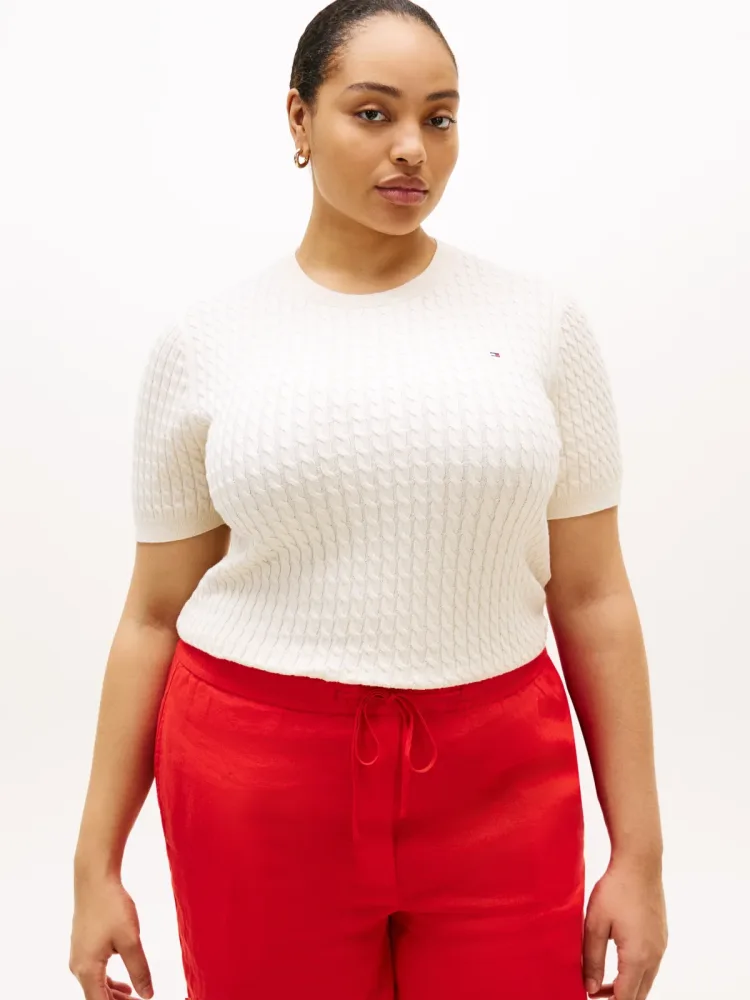 Tommy Hilfiger Curve Rundhalspullover 