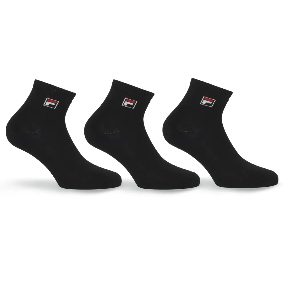 Fila - Socken  3er Pack, für Damen, Schwarz, Größe 43-46