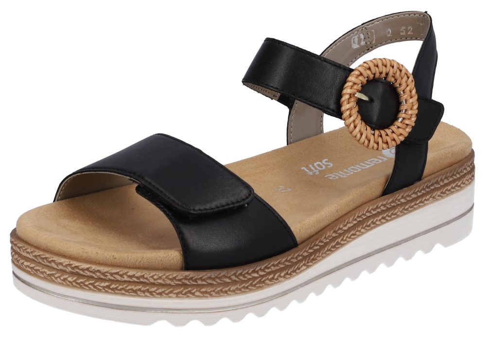 Remonte - Sandalen, für Damen, Schwarz, Größe 37