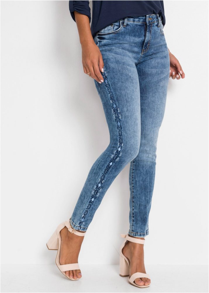 bonprix Skinny-fit-Jeans Skinny fit Passform, Innenbeinlänge ca. 77,5 cm in Grösse 38