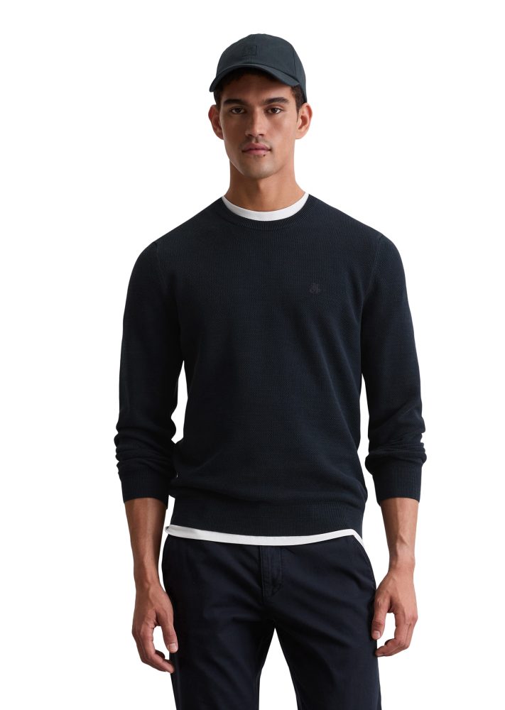 Marc O'Polo - T-Shirt, langarm, für Herren, Dunkelblau, Größe XL