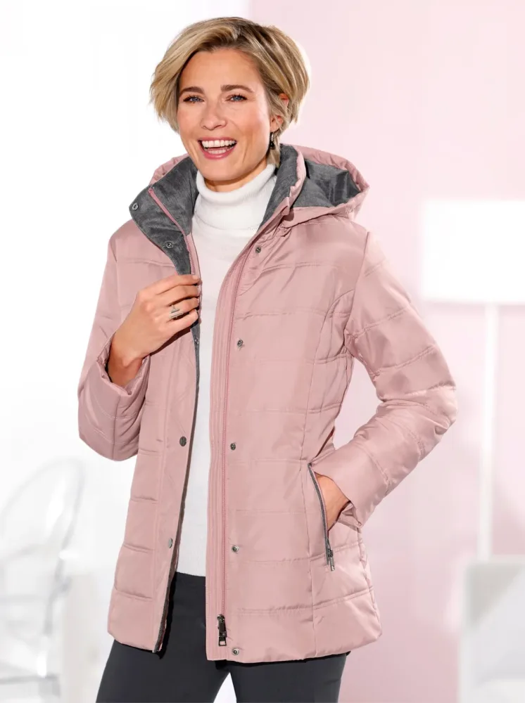 Classic Basics Steppjacke mit Kapuze