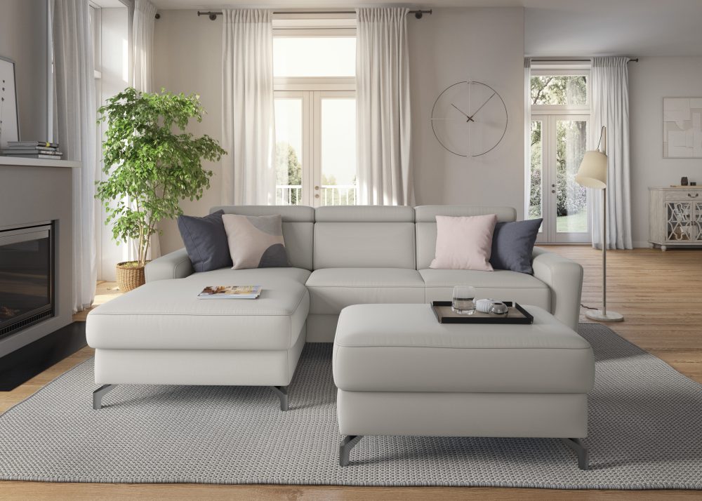 sit&more Ecksofa, inklusive Kopfteilverstellung, wahlweise mit Bettfunktion und Bettkasten