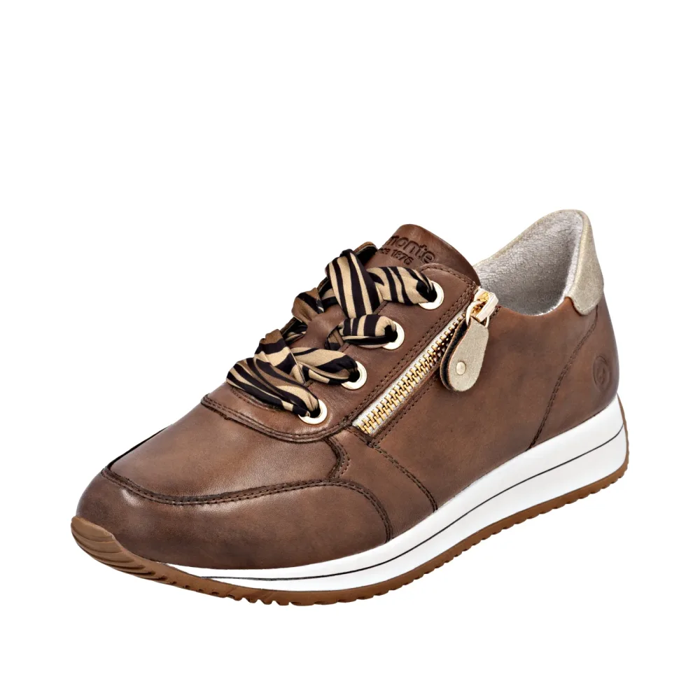 Remonte Keilsneaker Schnürschuh, Halbschuh, Freizeitschuh mit seitlichem Reissverschluss