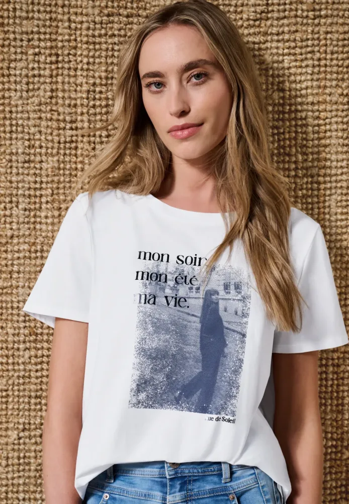 STREET ONE Print-Shirt mit Fotoprint, Baumwolle, Rundhalsausschnitt