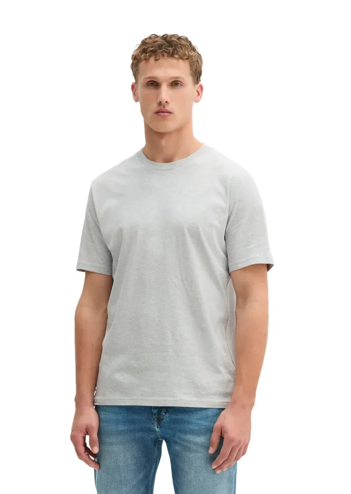 Marc O'Polo - T-Shirt  1er Pack Bequem sitzend-Small-Logo, für Herren, Mediumgrau, Größe XXL