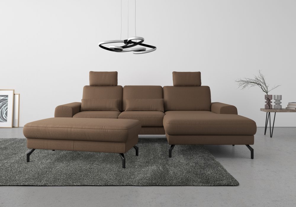 sit&more Ecksofa »Cinturo«, inklusive Sitztiefenverstellung und Federkern