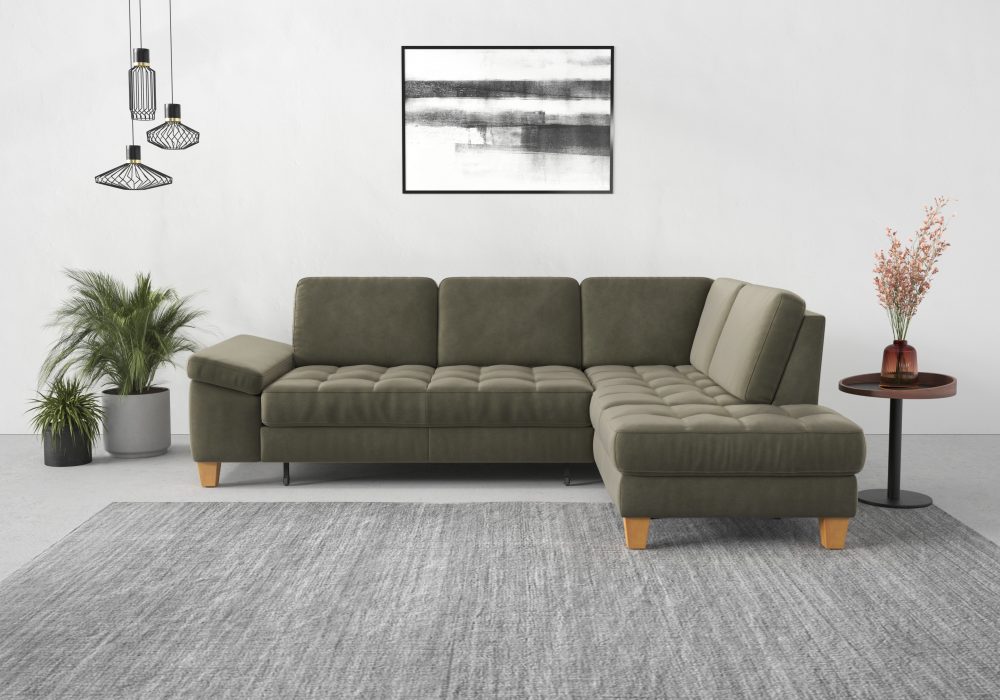 sit&more Ecksofa, mit Ottomane, mit oder ohne Bettfunktion, Bettkasten, Verstellung