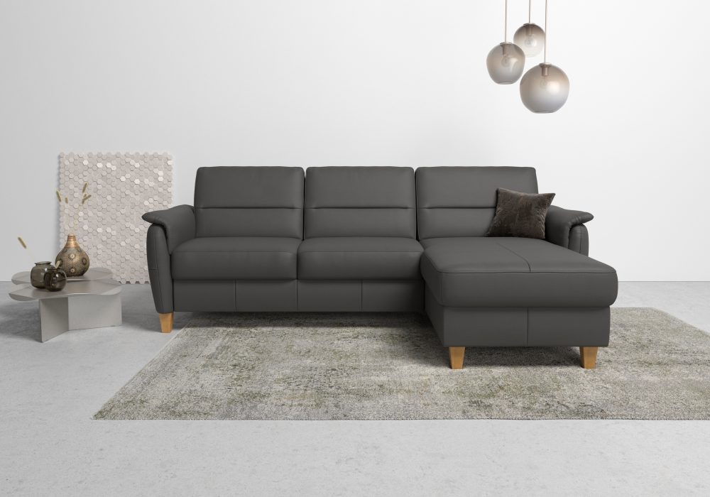 Home affaire Ecksofa »Palmera«, Federkern, wahlweise mit Bettfunktion und mit/ohne Bettkasten