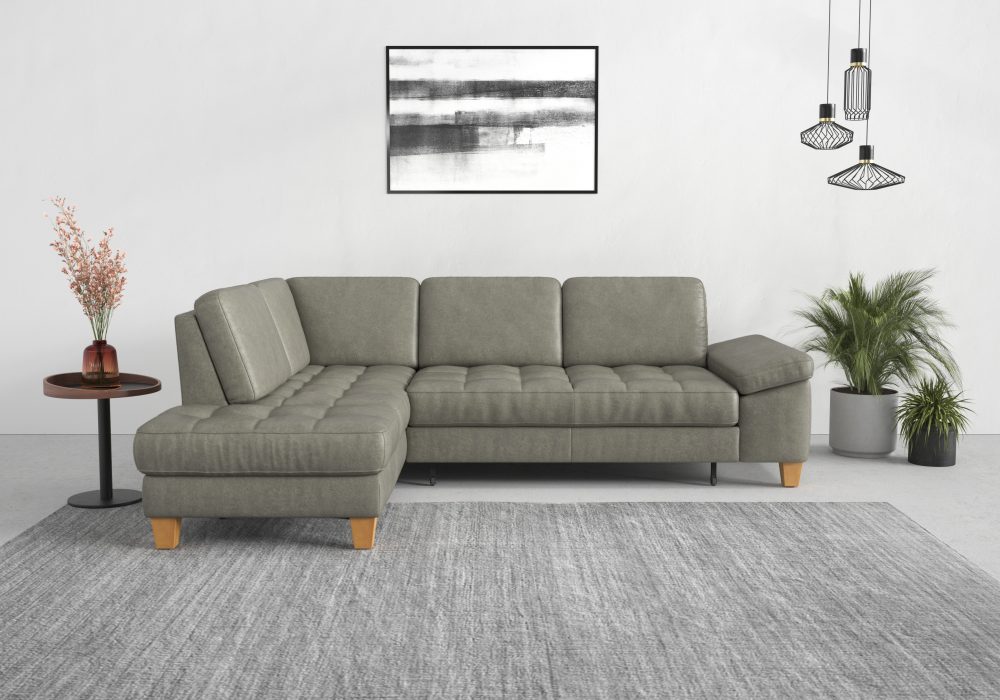 sit&more Ecksofa, mit Ottomane, mit oder ohne Bettfunktion, Bettkasten, Verstellung