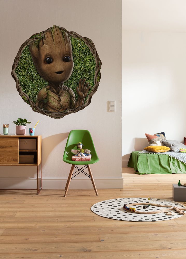 Komar Wandtattoo »selbstklebendes Vlies - Groot Little Twig - Grösse 125 x 125 cm«, (1 St.), rund und selbstklebend