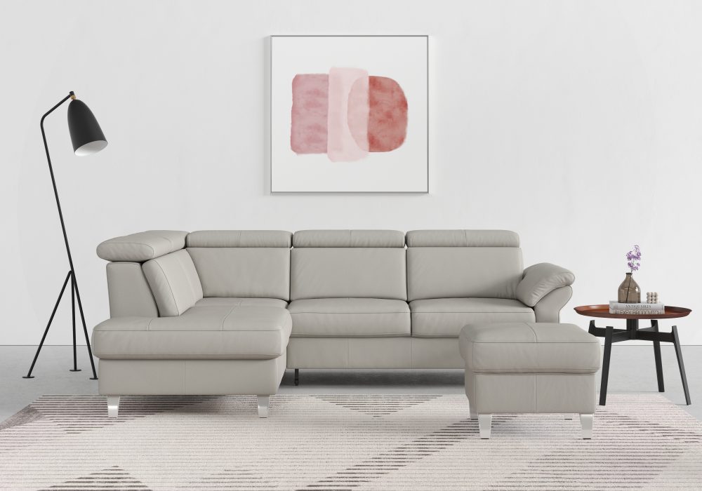 sit&more Ecksofa, inklusive Kopfteilverstellung und Federkern