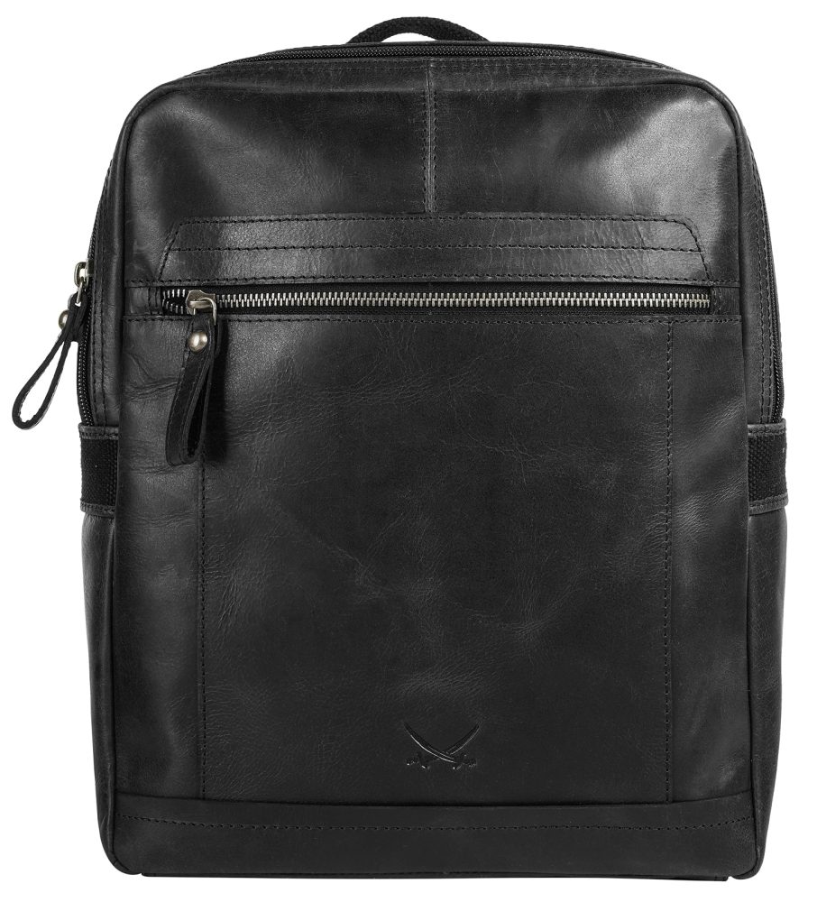 Sansibar Laptoprucksack echt Leder