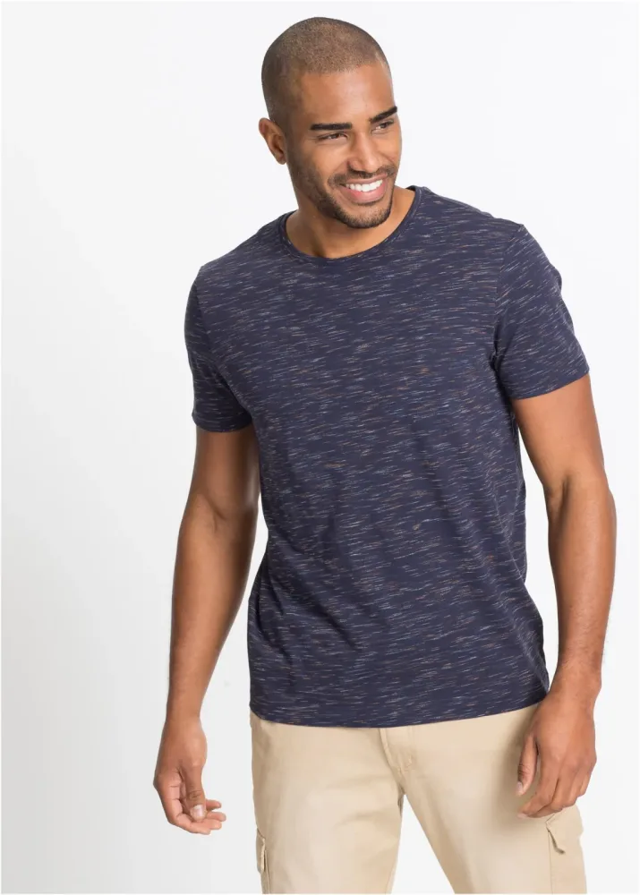 bonprix T-Shirt in Regular Fitblau 64Herren