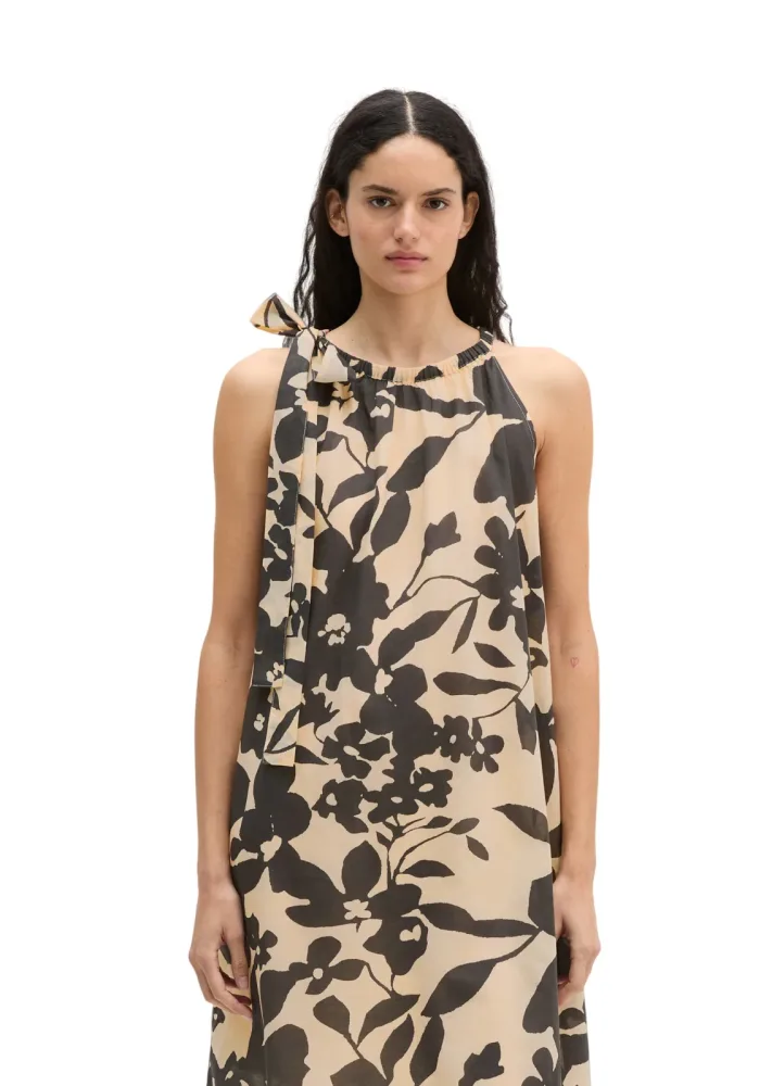 Marc OPolo Midikleid Ohne Tasche Sommerkleid loose aus bedrucktem Baumwoll-Voile