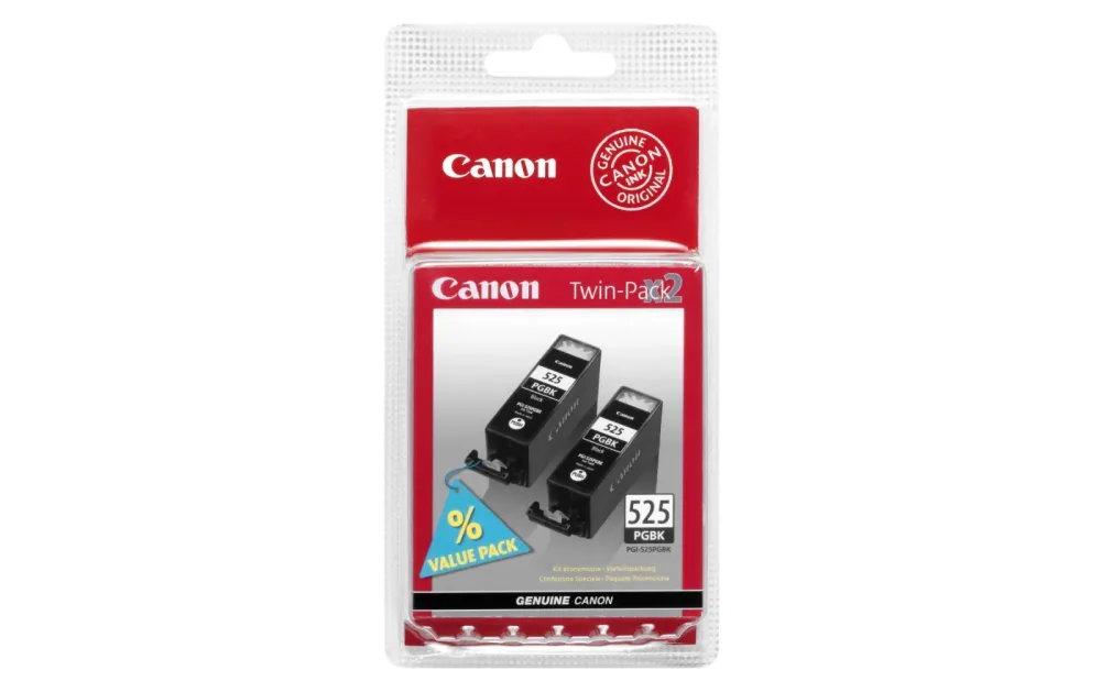 Canon PGI-525PGBK Original Tintenpatrone 4529B010 Schwarz 2 Stück Duopack
