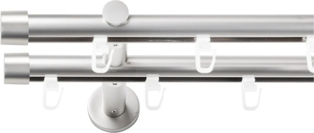SN DECO GROUP Gardinenstange Ø 19 mm 2 läufig-läufig Fixmass;kürzbar