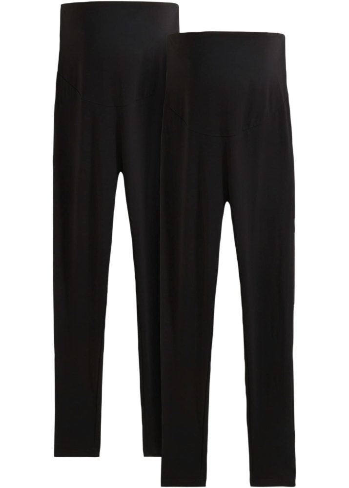 bonprix Umstandsleggings Baumwoll-Jersey mit Elasthan, mit breitem Jerseybund, Skinny Fit
