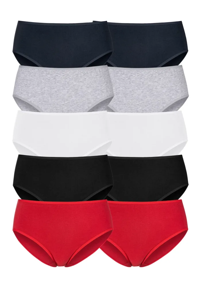 petite fleur Hüftslip 10er-Pack, aus elastischer Baumwolle