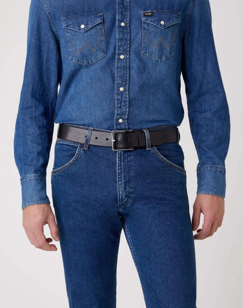 Wrangler - Gürtel Kabel Buckle, für Herren, Schwarz, Größe 90